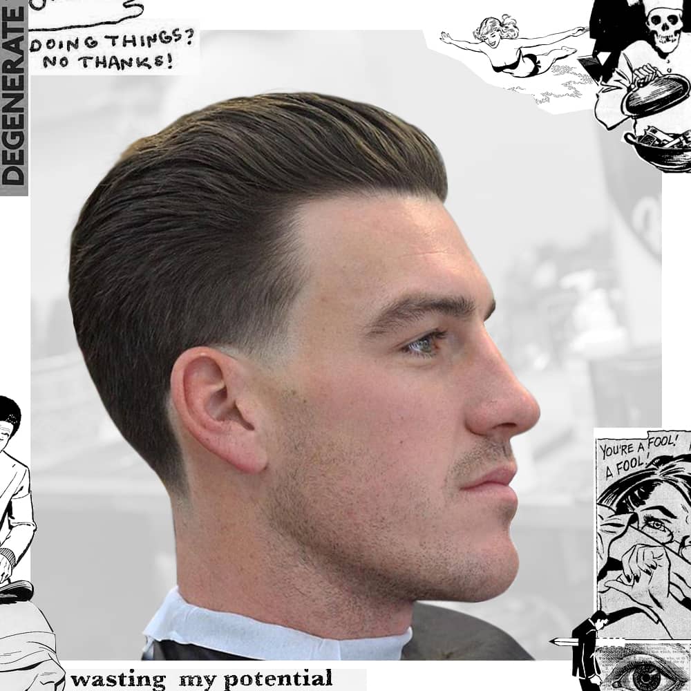 Man with Featured Style: Easy Slick Back Hairstyle
